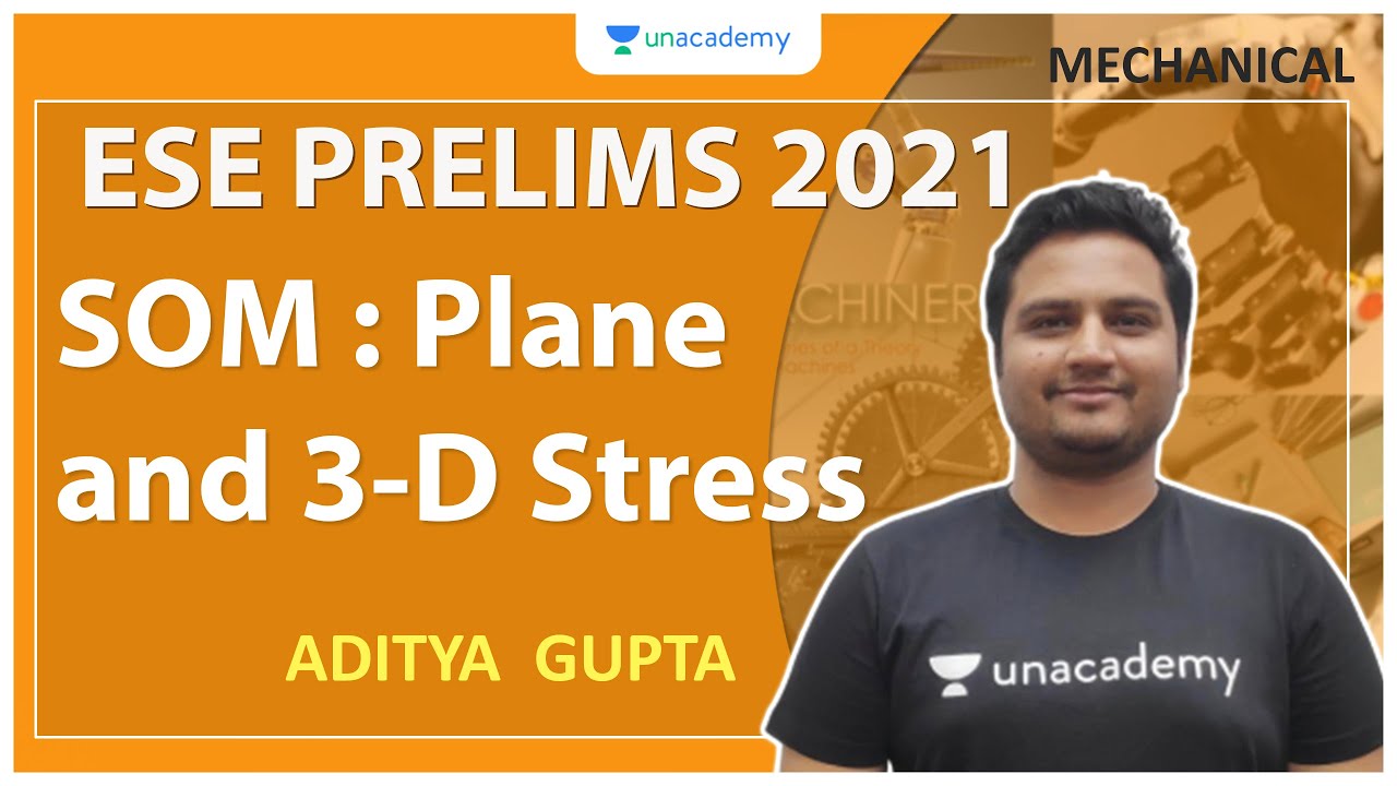 ESE 2021 Prelims | SOM : Plane and 3-D Stress | Mechanical | Aditya Gupta