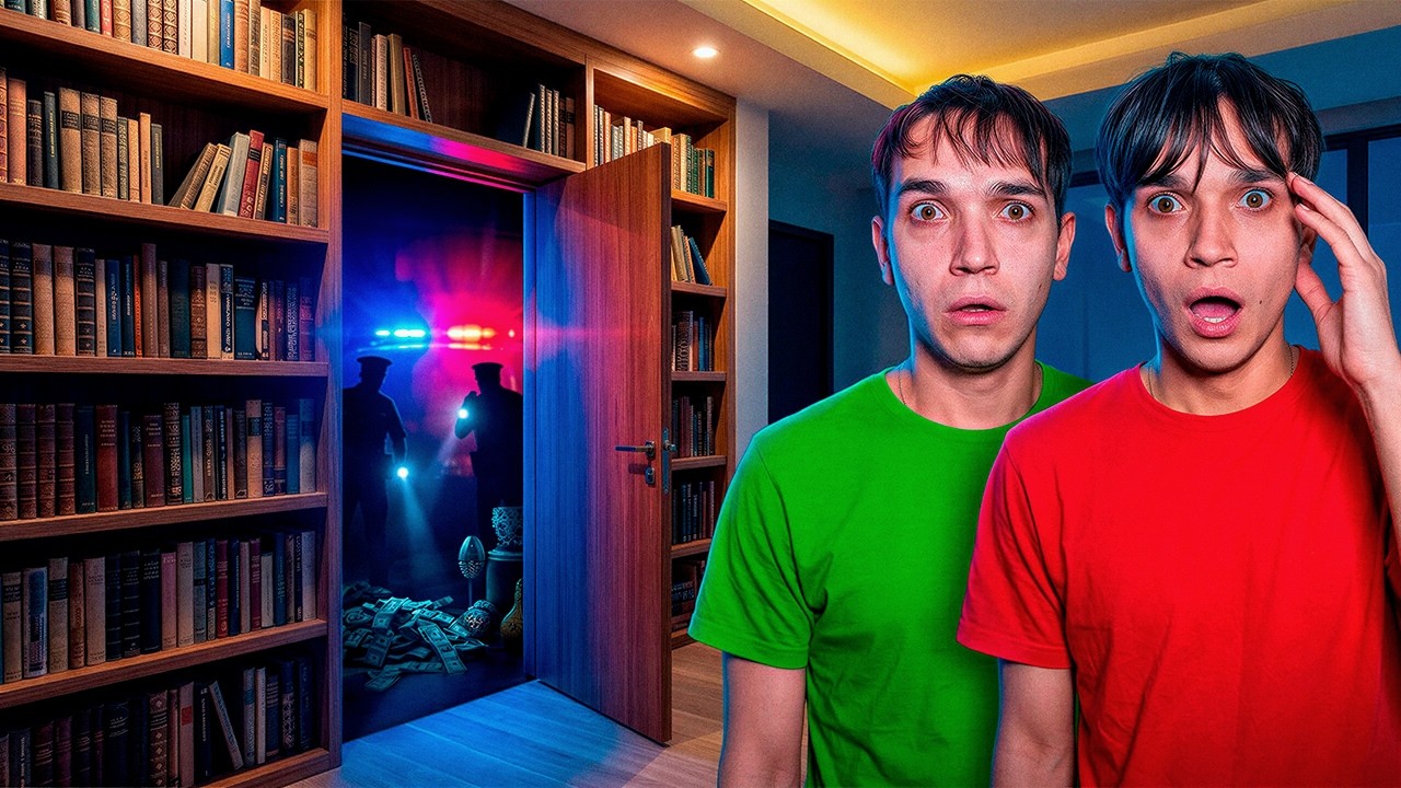 WE FOUND A SECRET ROOM BEHIND OUR WALL | Lucas and Marcus