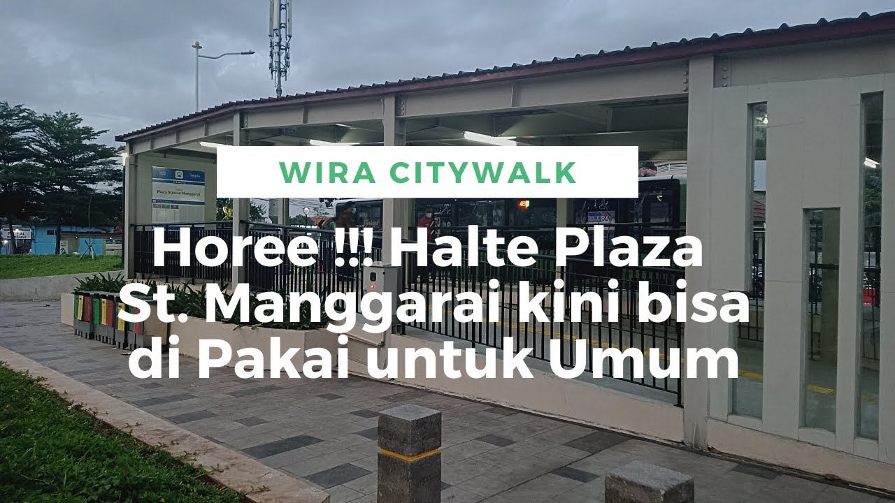 Halte non BRT Plaza Stasiun Manggarai kini Sudah Operasional