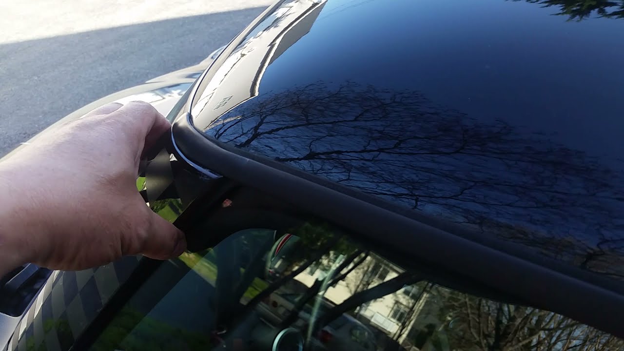 Fixed the outside A-pillar trim on 2009 Mini Cooper