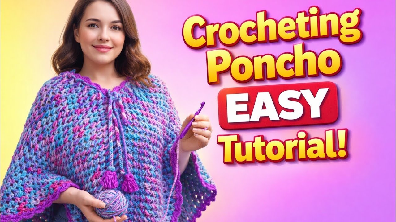 Easy Poncho Crochet Tutorial | Step-by-Step Poncho for Beginners | Nepali Crochet Pattern