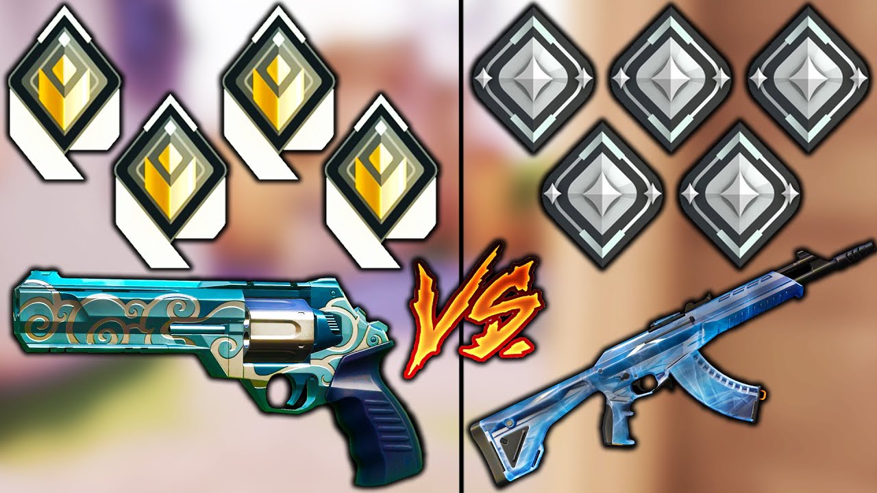 Valorant: 4 Radiant Sheriff VS 5 Silver Vandal Players!