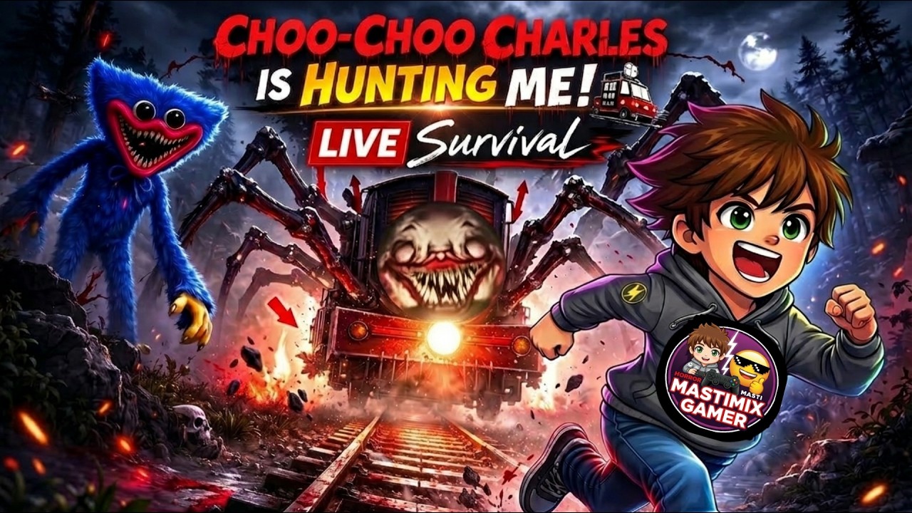 Choo-Choo Charles Is Hunting Me! 🚂 LIVE Survival ep29 #gaming #shortslive