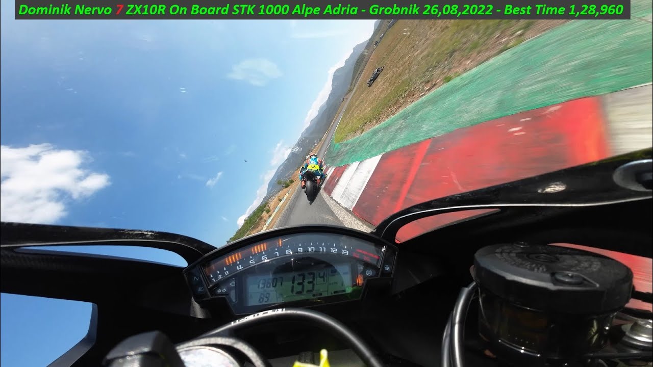 Dominik Nervo ZX10R On Board STK1000 Alpe Adria - Grobnik 26,08,2022 -