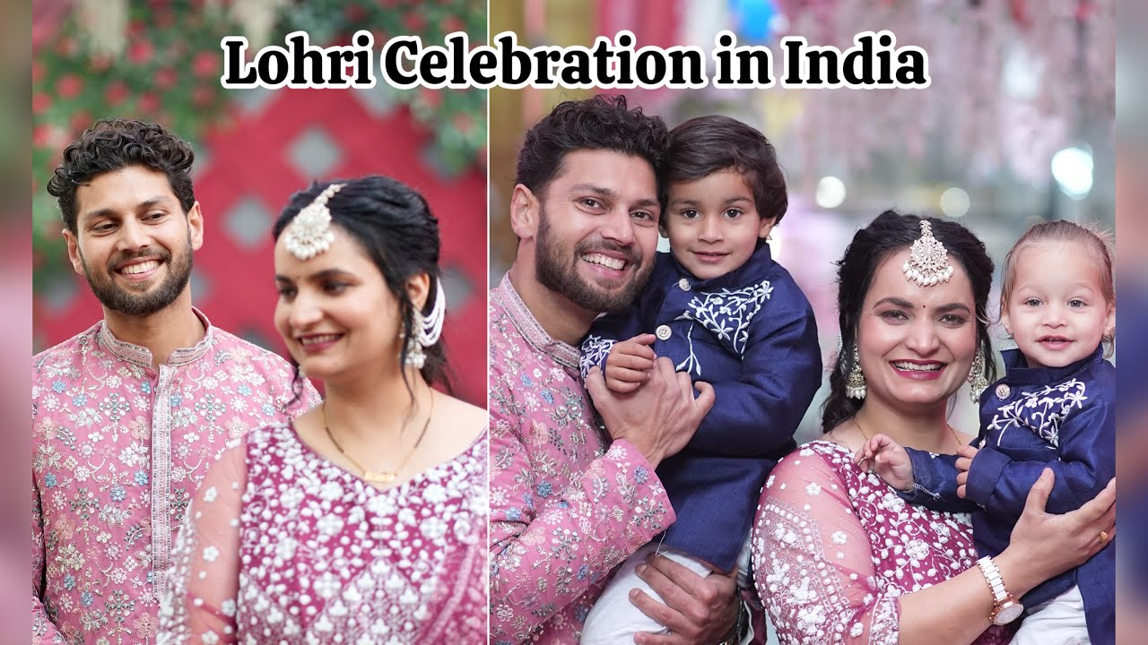 Part 1 - Lohri Celebration ( waris, Zorawar and Viransh first lohri in India) 2026