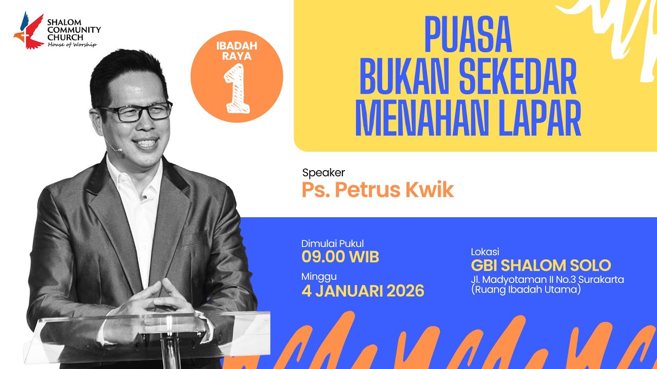 Ibadah Raya 1 SCC - Minggu, 4 Januari 2026 
