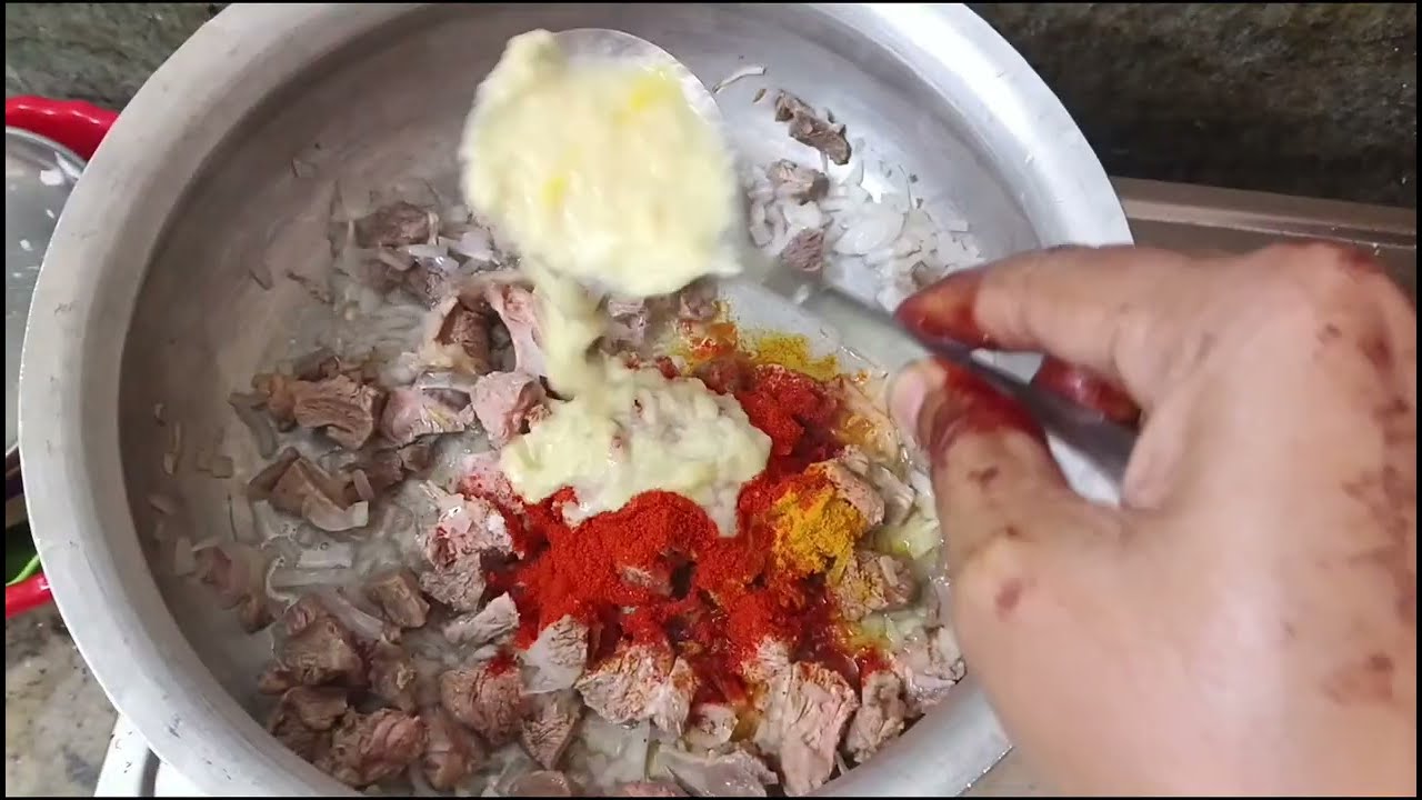 Guntur style meat thalan very best meat fry