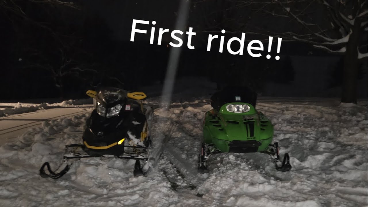 First Snowmoile ride of the Season