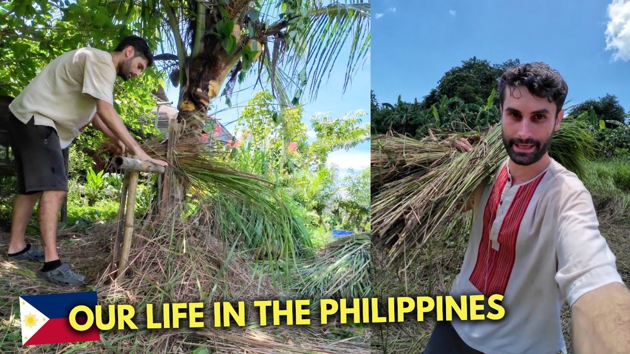 How We're Building the Roof for Our Outdoor Kitchen | Island Life in Palawan, Philippines