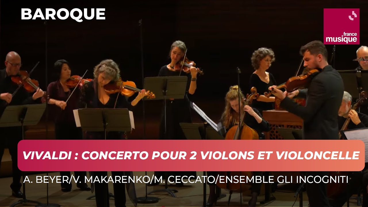 Vivaldi : Concerto pour 2 violons et violoncelle RV 565
