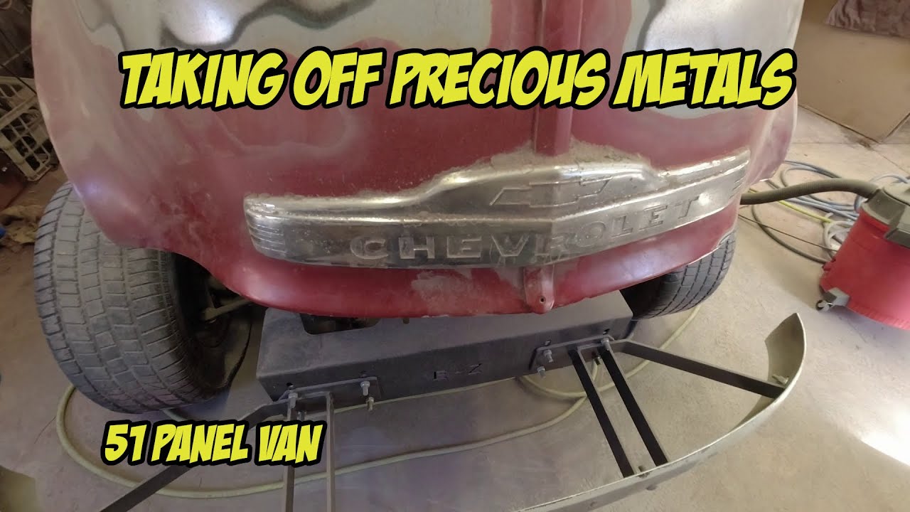 Taking Off Precious Metals - Hood Emblem Removal - 1951 Chevy 3100 Truck/Panel Van