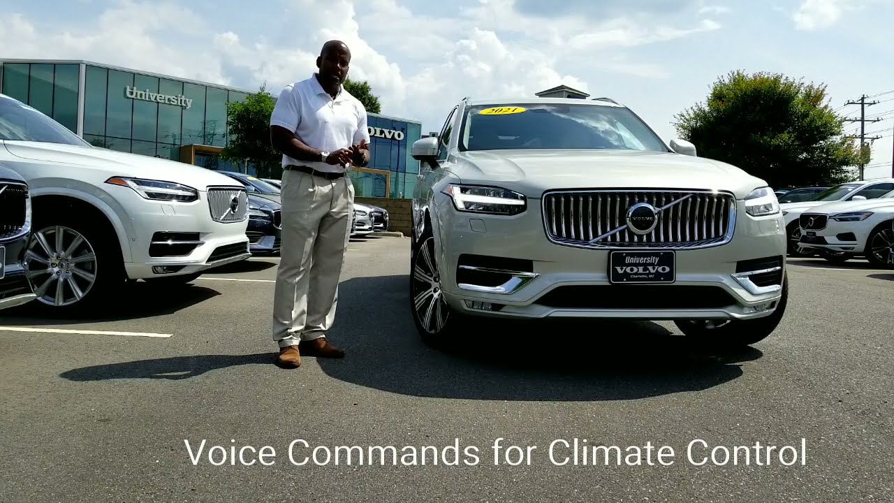 Как использовать голосовое управление в автомобиле для управления климат-контролем — Volvo XC90 X...