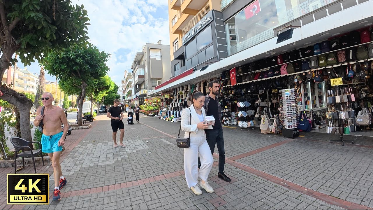 Alanya City Center Walking Tour | Antalya Turkey | [4K HD]