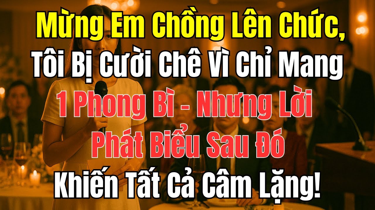 Câu Chuyện Gia Đình: Tiệc Lên Chức Em Chồng Đang Vui, Tôi Nói 1 Câu Khiến Ai Cũng Câm Lặng