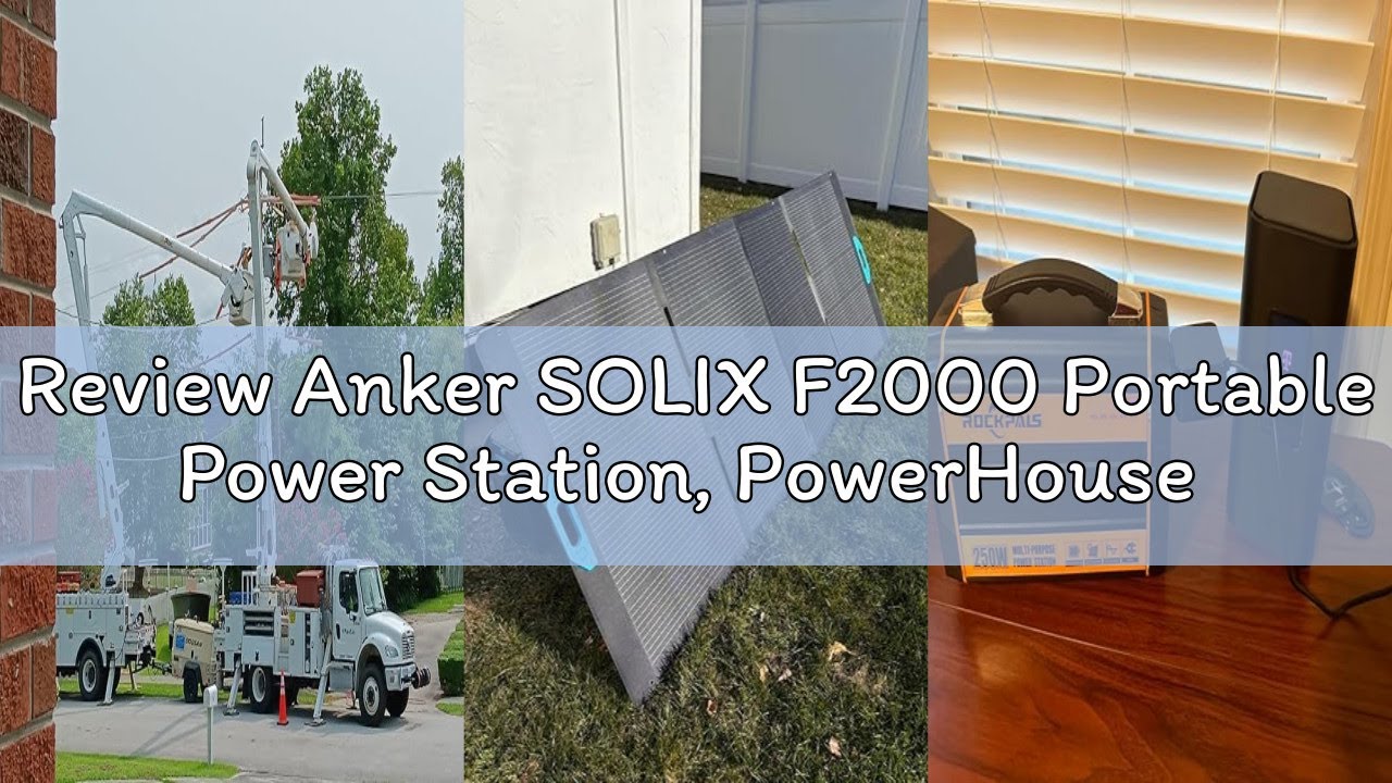 Review Anker SOLIX F2000 Portable Power Station, PowerHouse 767, 2400W Solar Generator, GaNPrime Bat