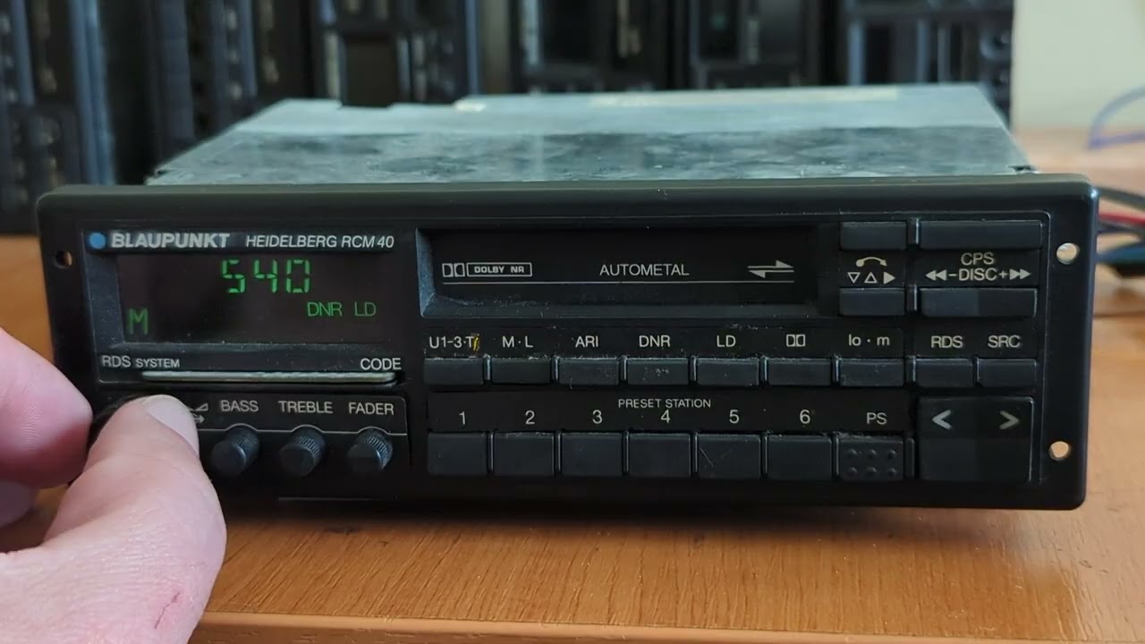 Blaupunkt Heidelberg RCM 40 Car Audio 1989