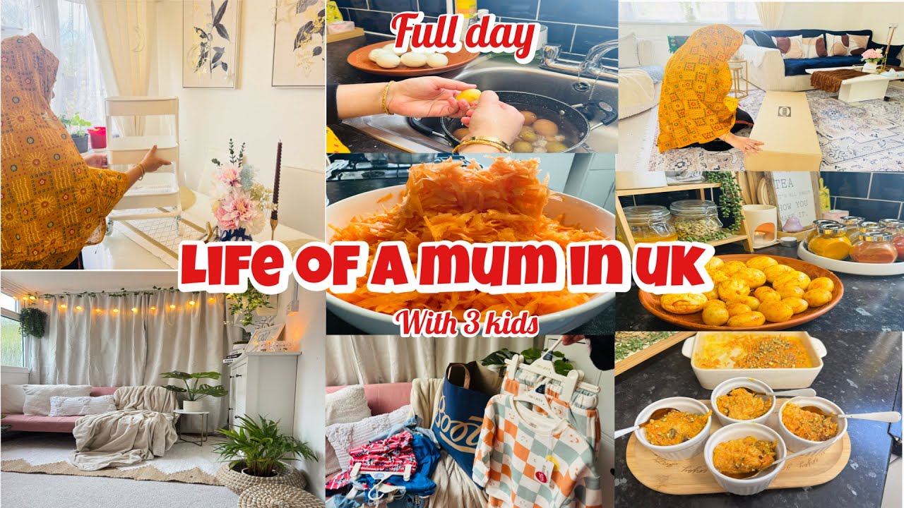 Life of routine sylheti mum in uk | IKEA shopping unboxing , lunch & gajor halwa recipe #familyvlog 