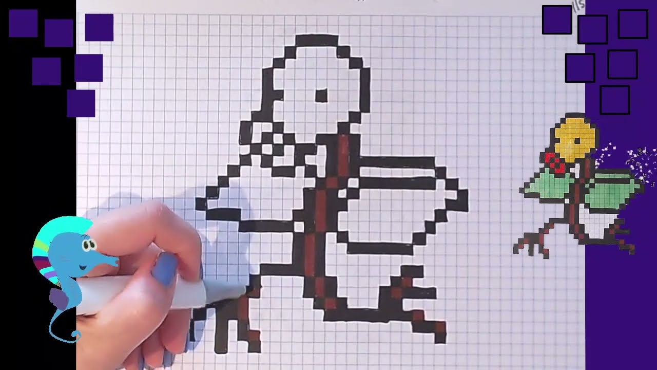 Dessin in Pixel Art. Comment Dessiner Pokémon