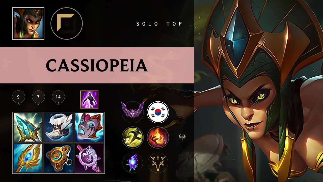 Cassiopeia Top vs Renekton - KR Master Patch 26.10