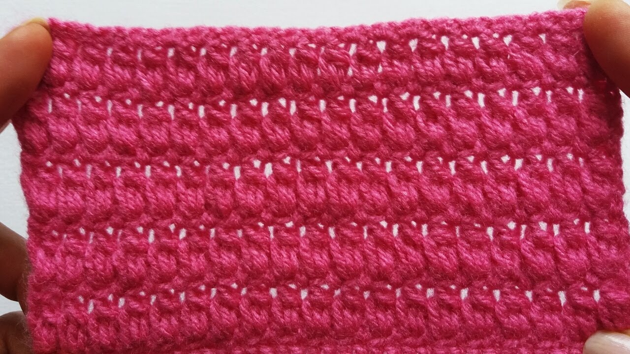 Puntos Tejidos a Crochet Súper Fácil(Tutorial)Muestra#50 Para Cualquier Proyecto Que Gusten Realizar
