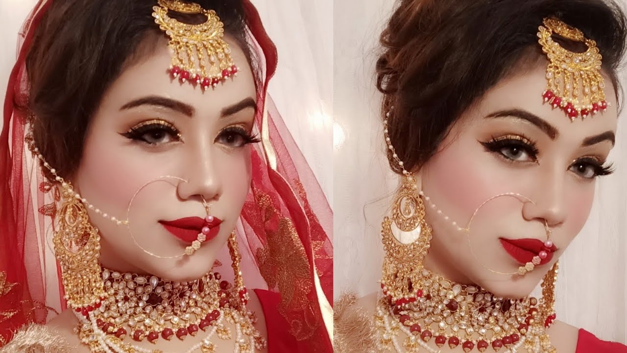 सिर्फ 300 में करे ब्राइडल मेकअप ||  Long Lasting  Bridal Makeup || Shaadi Mubarak Series (VID-5)