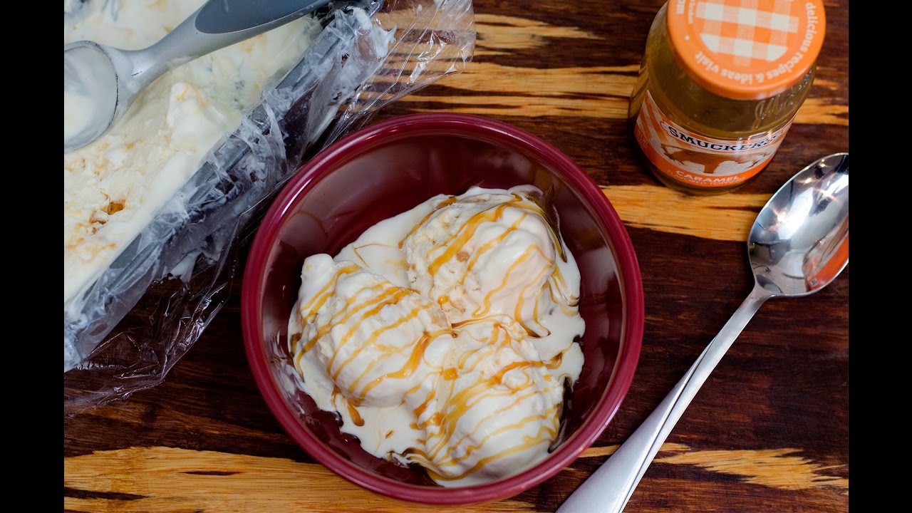 Salted Caramel Toffee Crunch No Churn Ice Cream | Fall Extravaganza Recipe