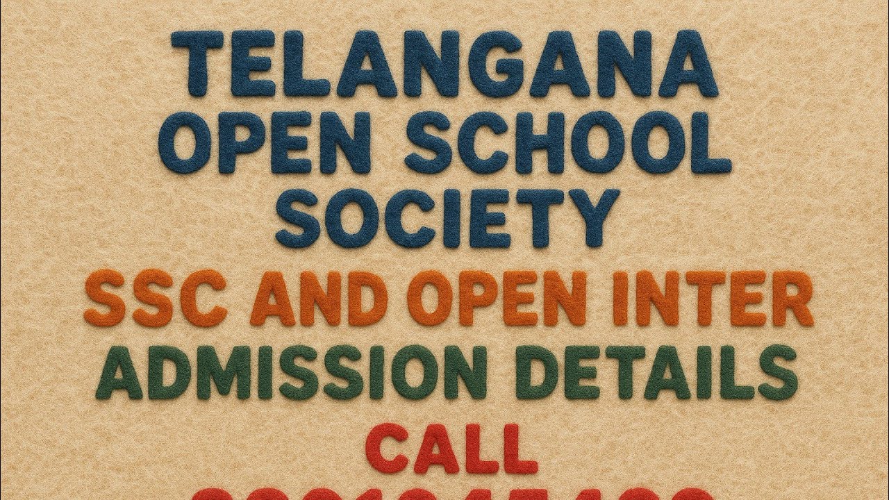 TOSS Admissions 2025&ndash;26: SSC & Open Inter | Last-Date Update, OTR, Fees, Eligibility, Study Center