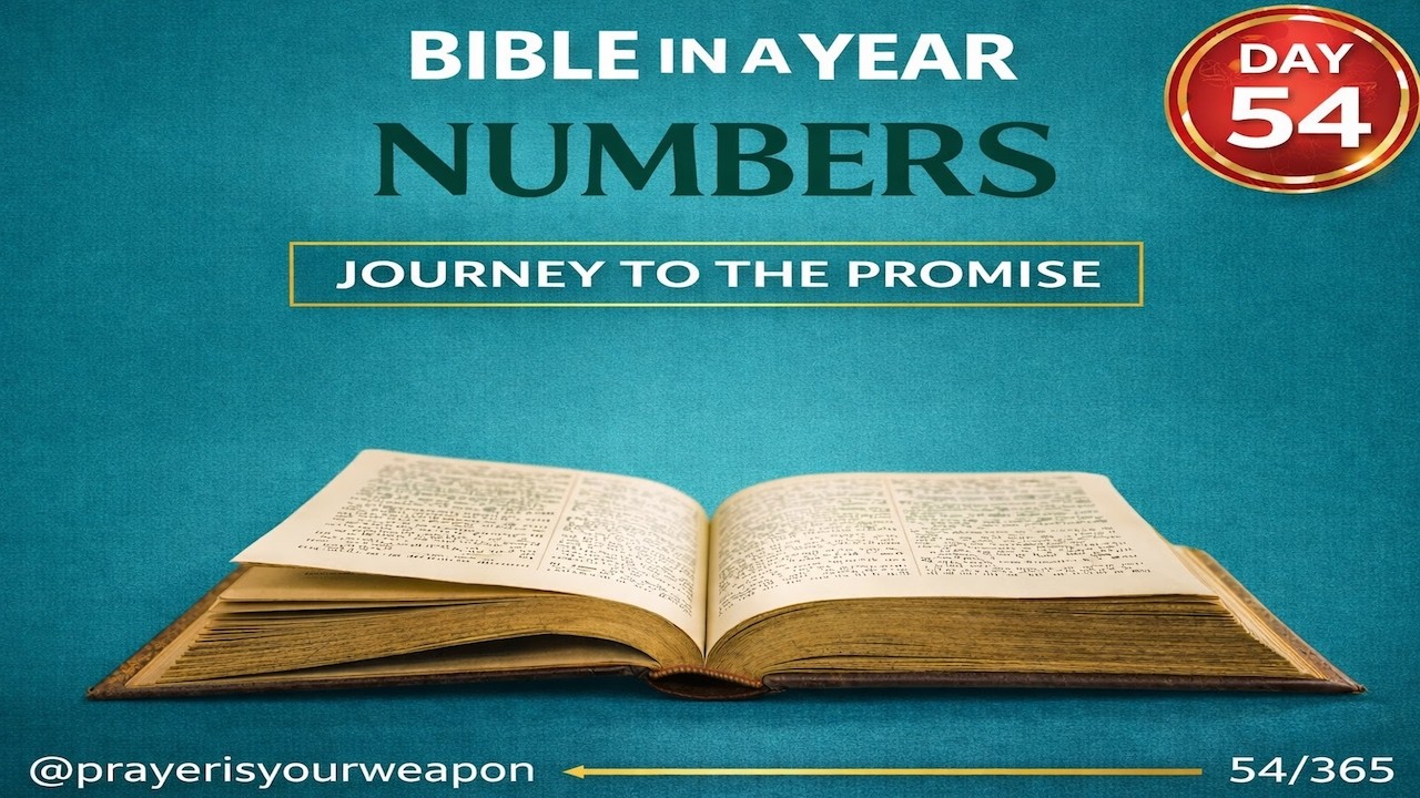 ENTIRE BIBLE IN ONE YEAR | Day 54:  Numbers 30-31 @Prayerisyourweapon