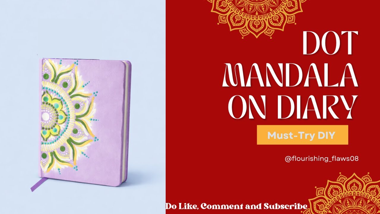 Dot Mandala on Diary || flourishing flaws #Shorts #YouTubeShorts #Viral #Trending #New #explore