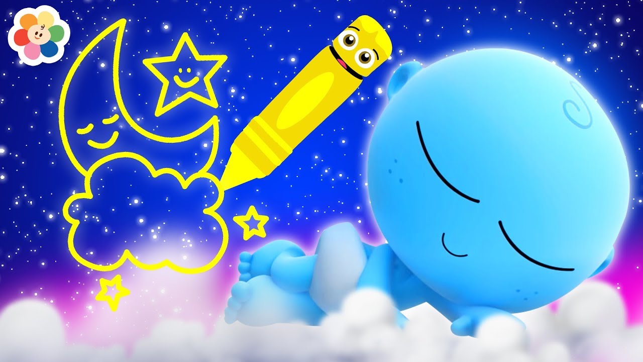 GooGoo Baby New Series - GooGoo Baby Draws the Night Sky | Coloring Pages for Kids by BabyFirst