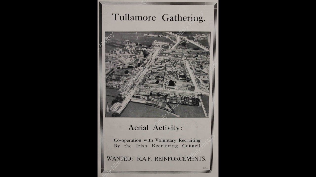 First Aerial Photo of Tullamore in 1918