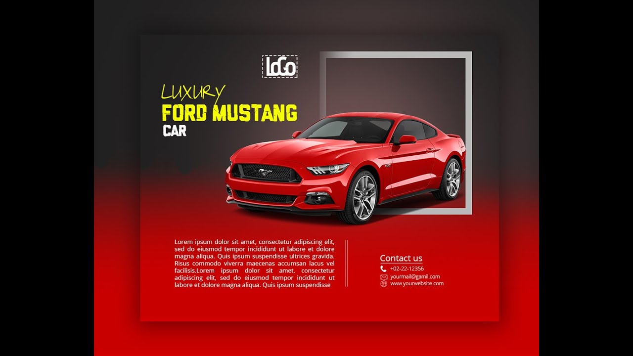 Car poster design in photoshop cc by hridoyhtd