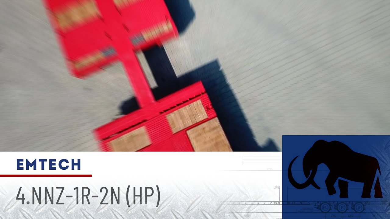 Emtech 4.NNZ-1R-2N (HP) - Naczepa 4 osiowa rozciągana