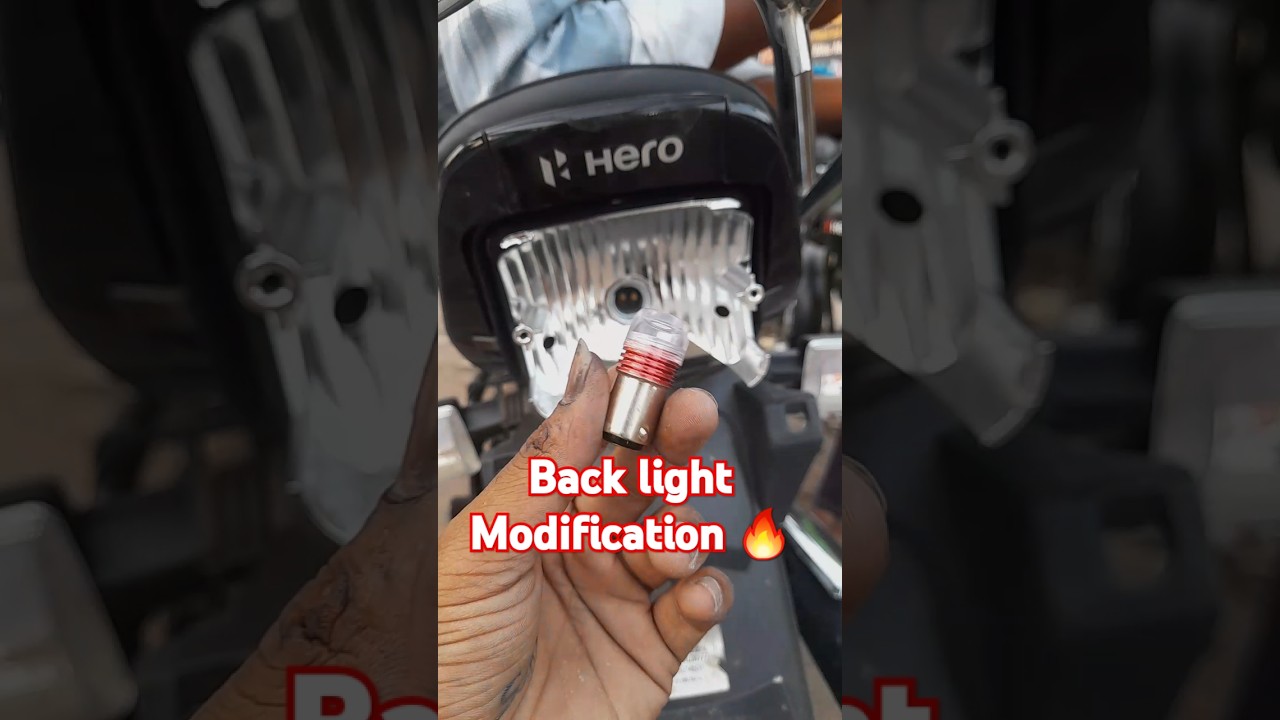 🚀 Hero Splendor Bike Back light Anshu Name Sticker 😍..#shorts #splendor #anshu #shere #shortsfeed 🔥