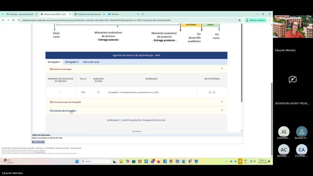 Sesión en línea refuerzo entregable 1 EVA 20260130 183102 Grabación de la reunión