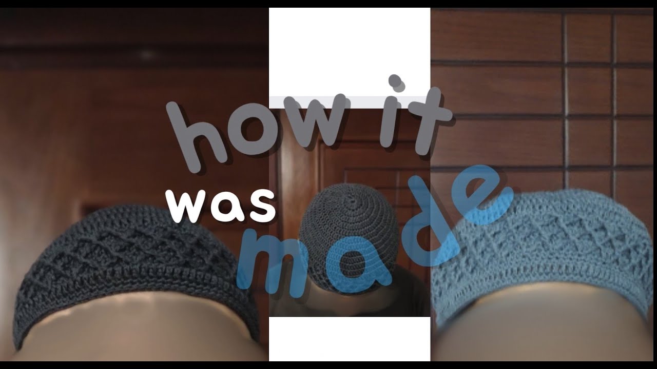 How It Was Made - Motif Kufi hat/prayer cap