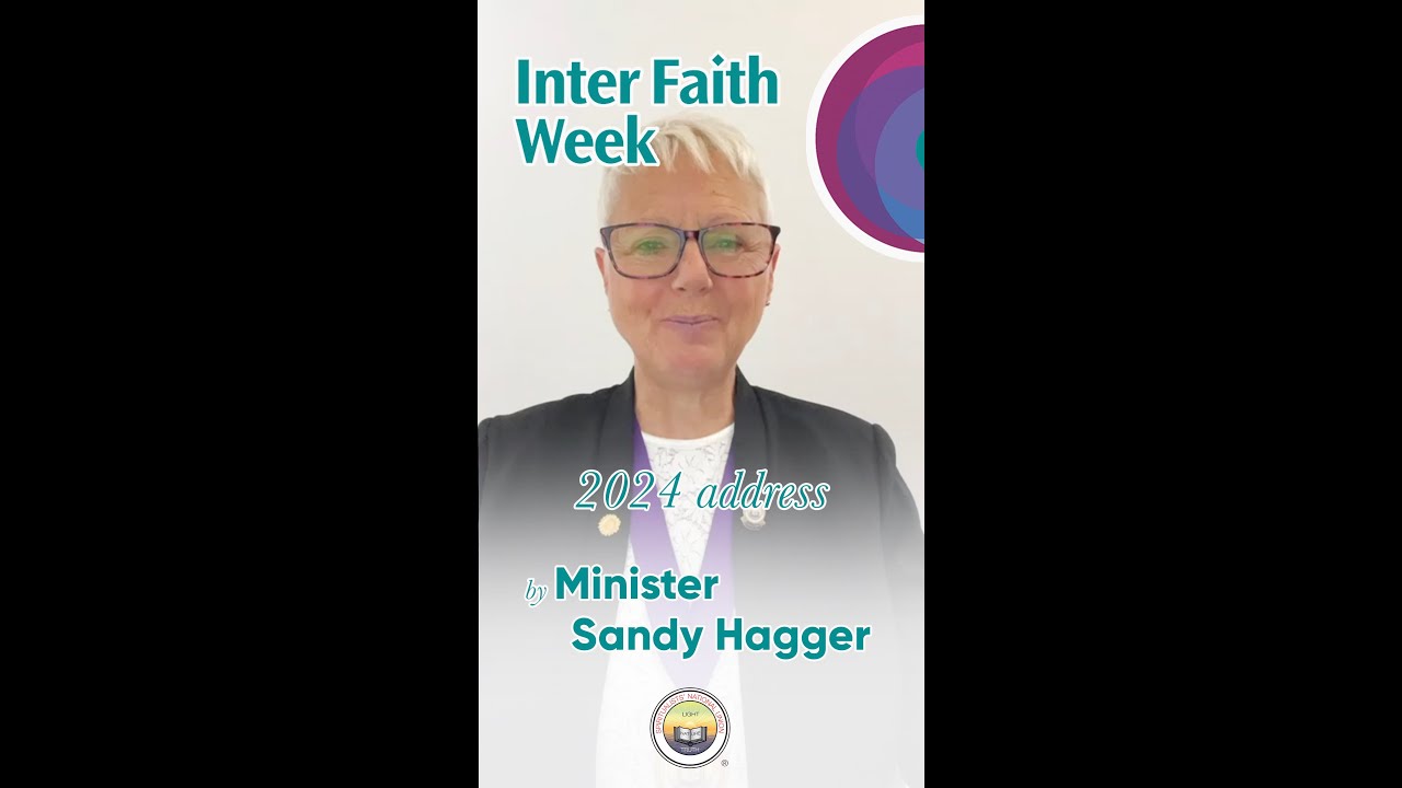 The SNU Inter Faith Week 2024 Address - by Minister Sandy Hagger