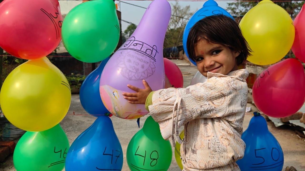 Kids Learning and Fun | Balloon Burst Counting 36 to 50 | Learn Numbers with Balloons