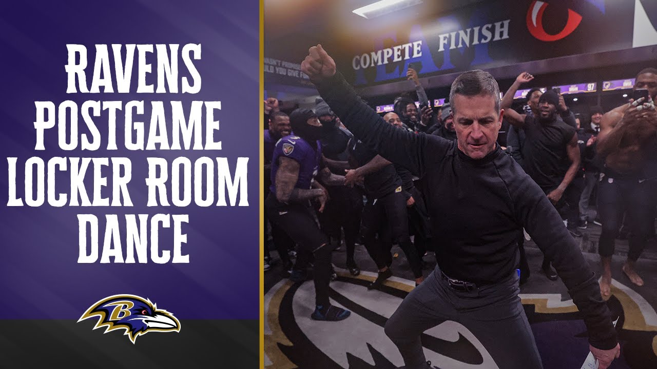 Ravens Coaches, Players Dance In Locker Room Celebration After Divisional Victory