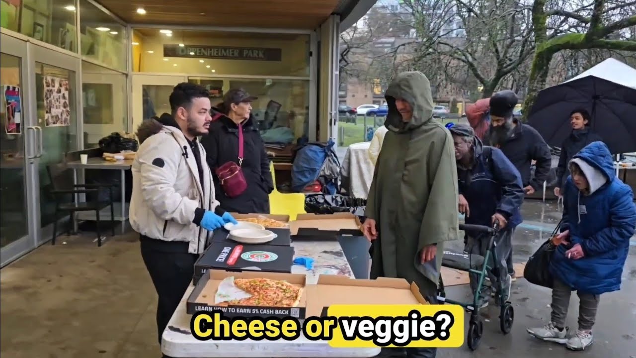 Surprising Homeless People With Freshslice Pizza 