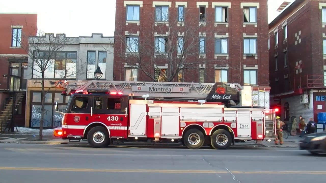 MONTREAL FIRE DEPT RESPONSE ON PARK AVUENUE 3 21 21