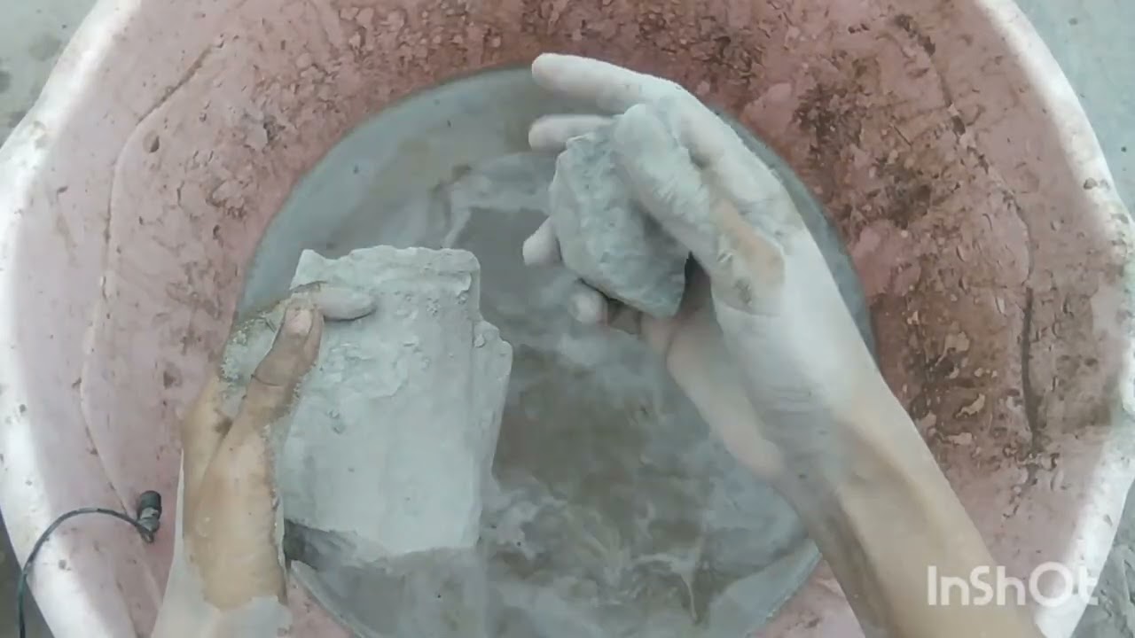 Yummm mud sand slabs water crumbling in tub 🤤❤️ Satisfying ❤️ New 😍 Do support 