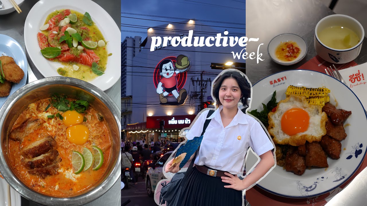 MỘT TUẦN NĂNG SUẤT của du học sinh thái 🇹🇭| life in thailand