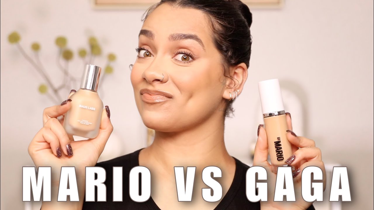 MAKEUP BY MARIO SURREAL SKIN VS HAUS OF LABS TRICLONE FOUNDATIONS | MYESHA POLNETT