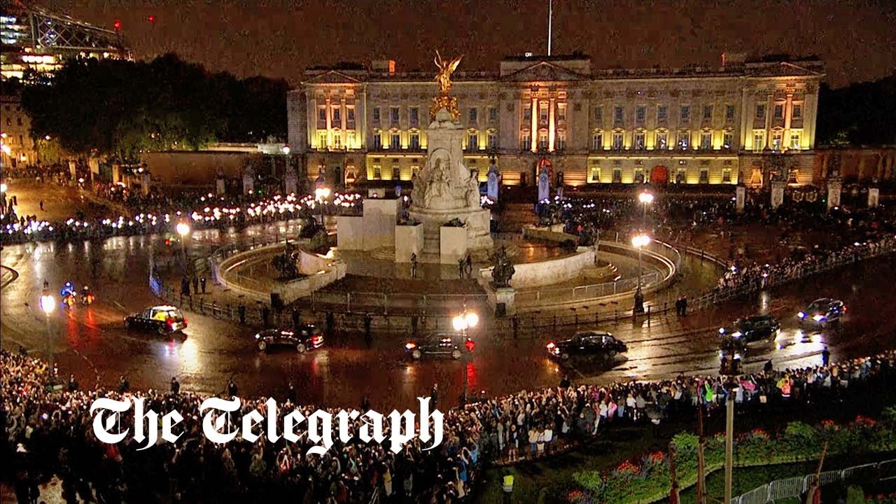 In full: Late Queen Elizabeth’s coffin arrives at Buckingham Palace on her final journey home