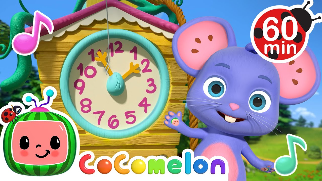 Hickory Dickory Dock | CoComelon Animal Time | Animal Nursery Rhymes