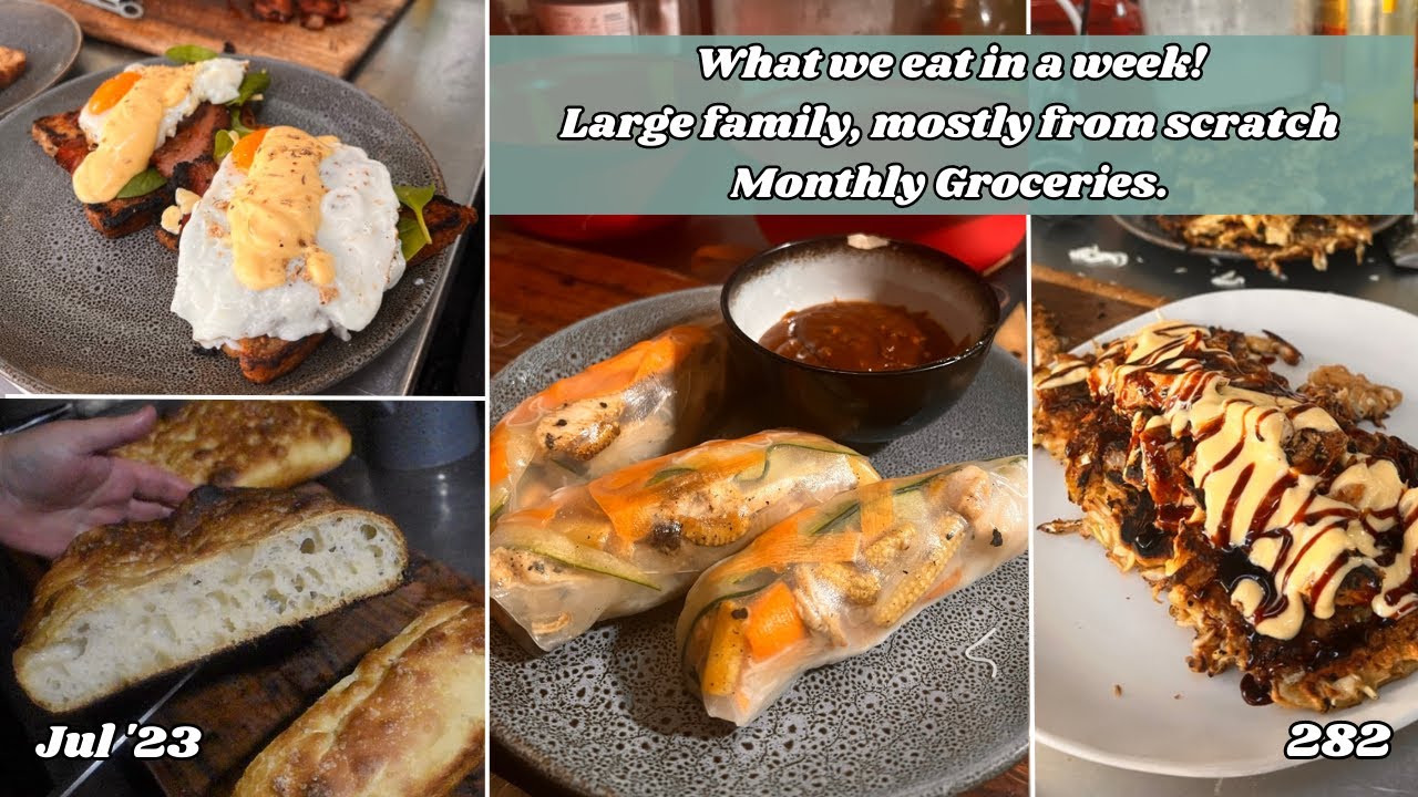 What we ate in a week, Large Family, Mostly from Scratch, monthly groceries | Off Grid Australia 282