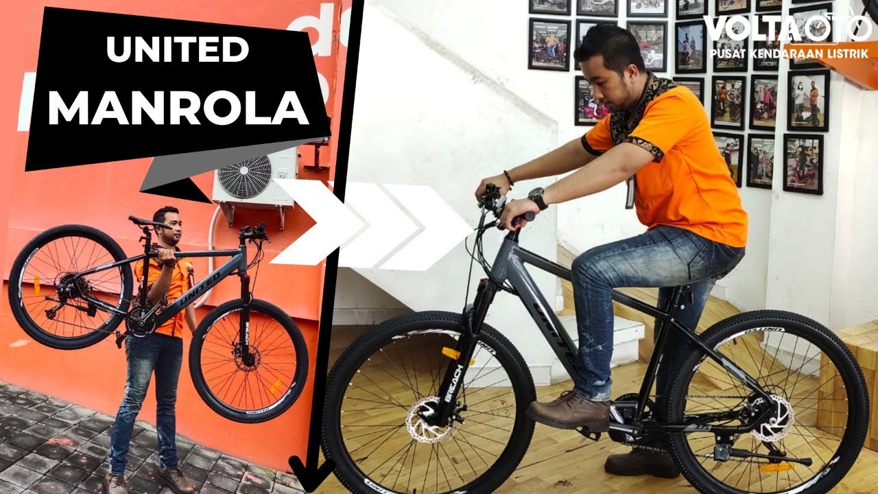 "REVIEW" UNITED MANROLA SEPEDA GUNUNG LISTRIK/ E-BIKE UNITED MANROLA