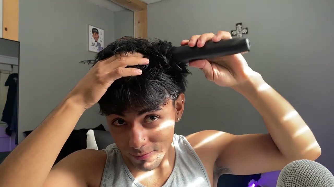 ASMR- Giving my self a new look😭😂😂