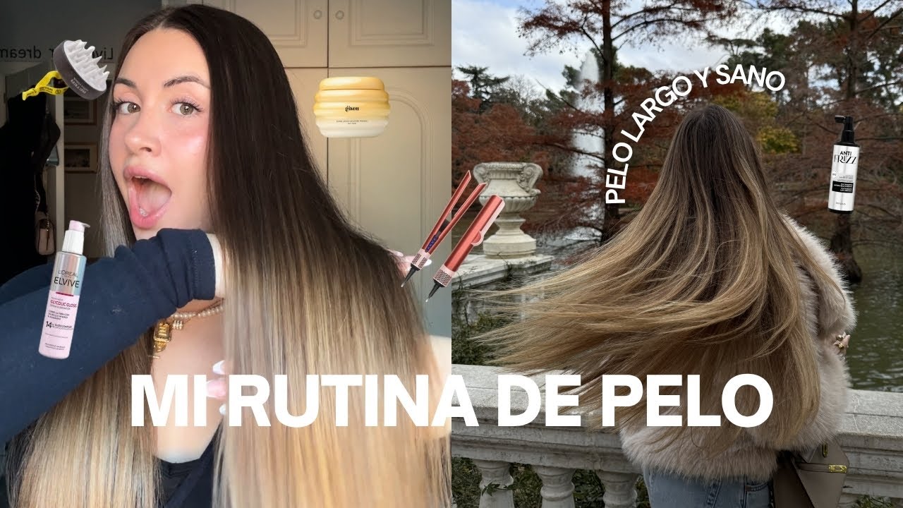 MI RUTINA DE PELO LARGO Y SUAVE 🧖🏼‍♀️ ! facil y en casa | que productos uso...